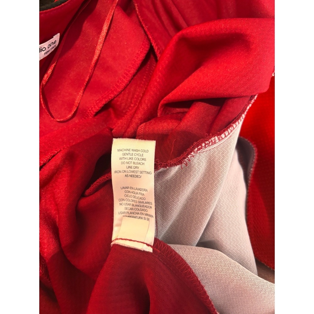 Studio One New York Dress & Jacket Set Womens 12 Cranberry Black Gold Buckle 2Pc - Picture 12 of 14